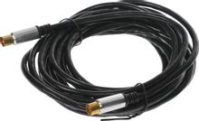 Изображение товара Кабель антенный PREMIER 5-361 5.0,  Coax (m) -  Coax (m),  медный, 5м, GOLD,  черный/серый