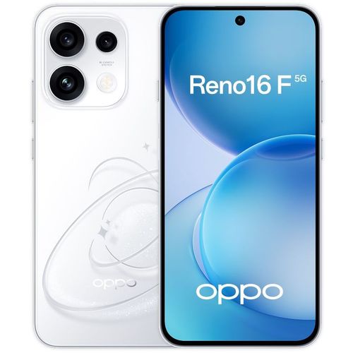 6.57" Смартфон OPPO Reno16 F 8/256Gb, CPH2859, NFC, AMOLED, 120Гц, 7000мAч, белый