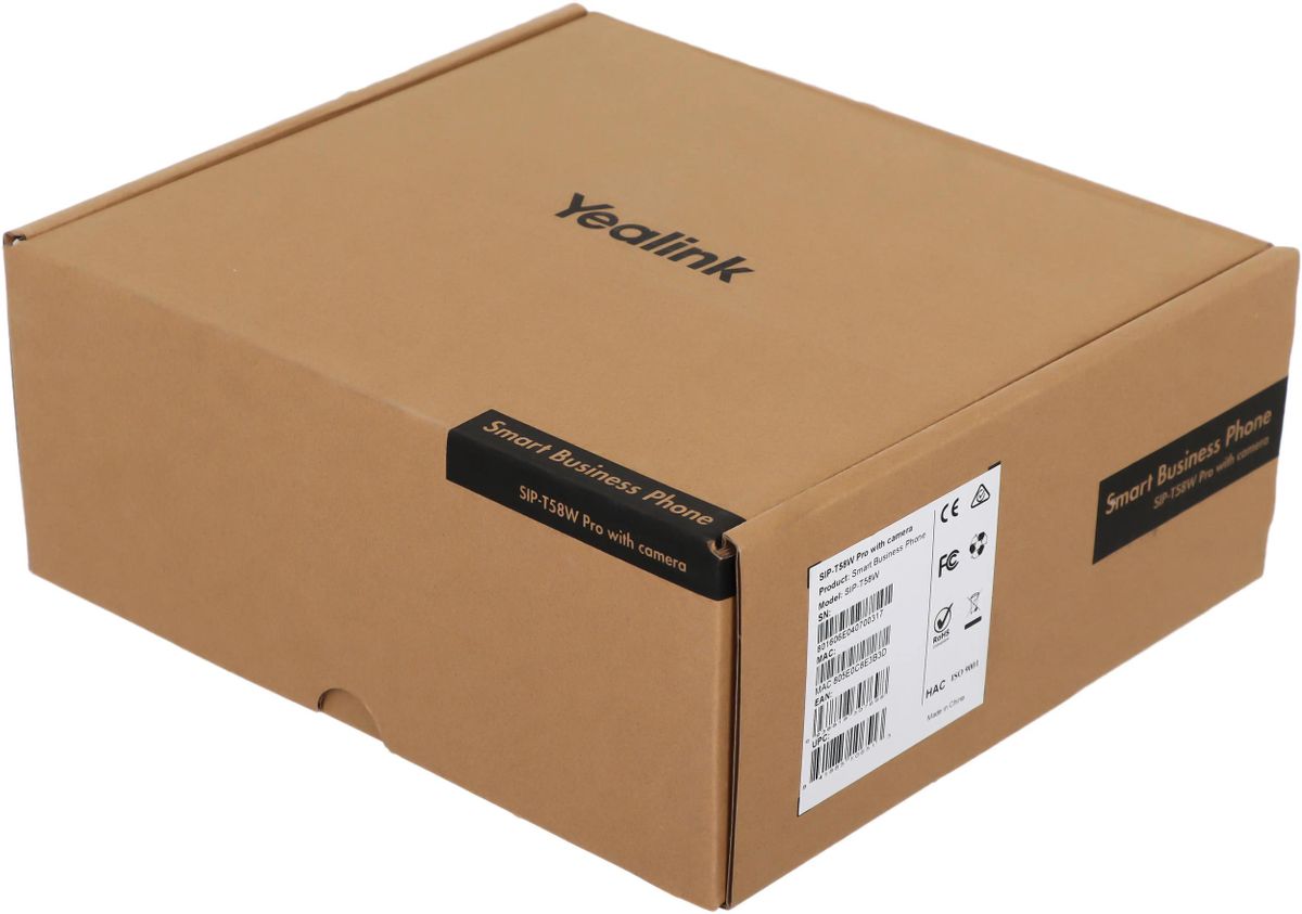 Характеристики IP телефон Yealink SIP-T58W Pro with camera (1651770)  смотреть в СИТИЛИНК