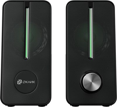 Колонки Oklick OK-120U, 2.0, черный