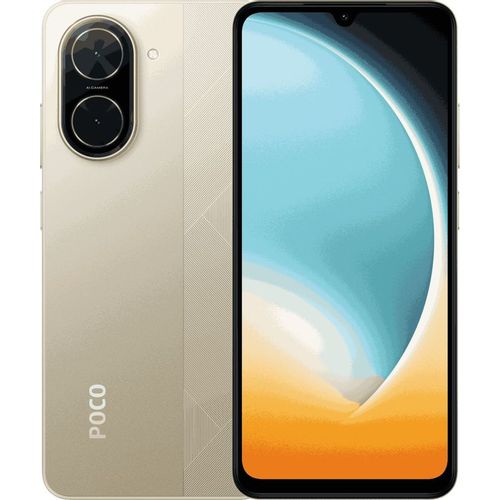 6.88" Смартфон Xiaomi POCO C71 4/64Gb, IPS, 120Гц, 5200мAч, золотистый