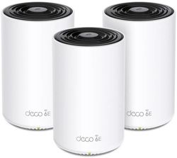 Бесшовный Mesh роутер TP-LINK Deco XE75, Wi-Fi 6E, AXE5400, 3 WAN/LAN, белый, 3 шт. в комплекте