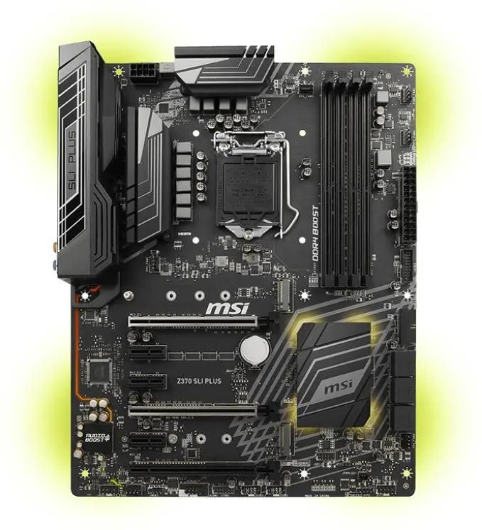 MSI Z370 SLI PLUS LGA 1151v2 Intel Z370 ATX Ret 498712
