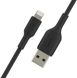 Кабель Belkin CAA001bt2MBK, Lightning (m) - USB (m), 2м, черный