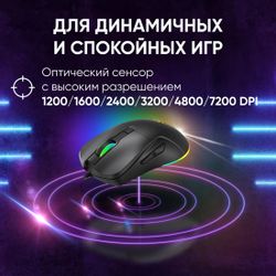 Мышь проводная Oklick 750G, USB, черный