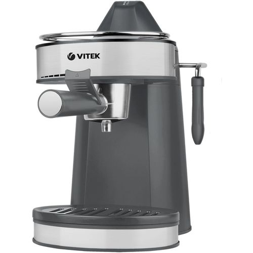 Кофеварка Vitek VT-1524, рожковая, серый