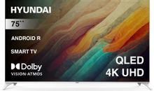75" Телевизор Hyundai H-LED75QBU7500, QLED, 4K Ultra HD, черный, СМАРТ ТВ, Android TV
