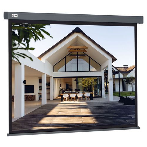 Экран Cactus Wallscreen CS-PSW-206X274-SG, 274х206 см, 4:3, настенно-потолочный серый