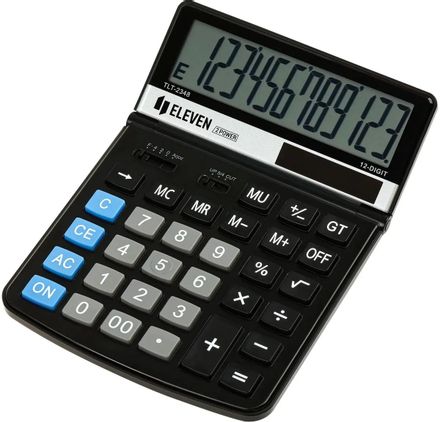 Калькулятор ELEVEN TLT-2348, 12-разрядный, черный