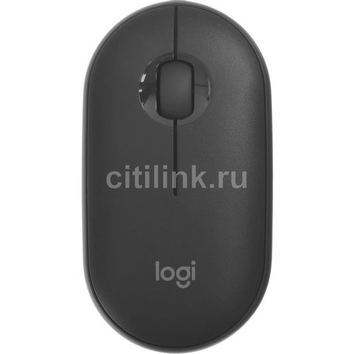 Мышь беспроводная Logitech Pebble 2 M350S, Bluetooth, оптическая, 4000dpi, графитовый [910-006988]
