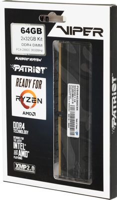 Оперативная память Patriot Viper Blackout PVB464G360C8K DDR4