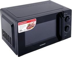 Микроволновая печь SONNEN 2070BL-6MB, 700Вт, 20л, черный