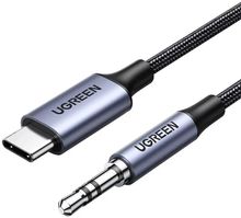 Изображение товара Кабель аудио UGREEN CM450 USB Type-C - Jack 3.5 1м черный