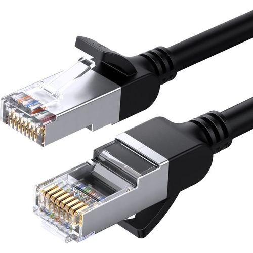 Патч-корд UGREEN NW101 литой (molded), U/UTP, кат.6, 2м, 4 пары, 32AWG, медь, многожильный, черный