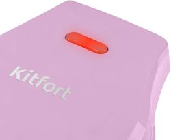 Вафельница KitFort КТ-3685, розовый
