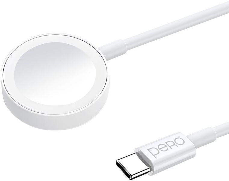 Беспроводное зарядное устройство PERO TC19,  USB type-C,  2.5Вт,  1A,  белый [tc19w]