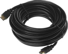 Изображение товара Кабель аудио-видео Cactus CS-HDMI.1.4-10,  HDMI (m) -  HDMI (m),  ver 1.4,  10м, GOLD,  черный