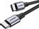 Изображение товара Кабель UGREEN US261,  USB Type-C (m) -  USB Type-C (m),  2м,  3A,  серый / черный [50152]