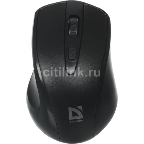 Мышь беспроводная Defender Datum MM-265, радио, оптическая, USB, 1600dpi, черный [52265]
