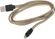 Изображение товара Кабель GAL 2637,  Lightning (m) -  USB (m),  1м,  плоский,  2A,  золотистый