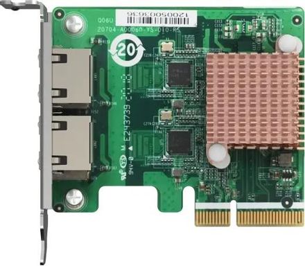 Сетевая карта Qnap QXG-2G2T-I225 двухпортовая 2,5GBASE-T/1000BASE-T/100BASE-TX, PCIe Gen2 x2