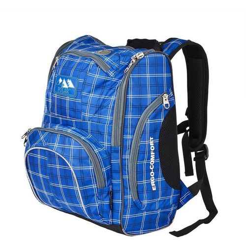 Рюкзак Polar П3065А-04 Ergo-Comfort, 28х40х17 см, 1.08кг, синий [п3065а-04 синий]