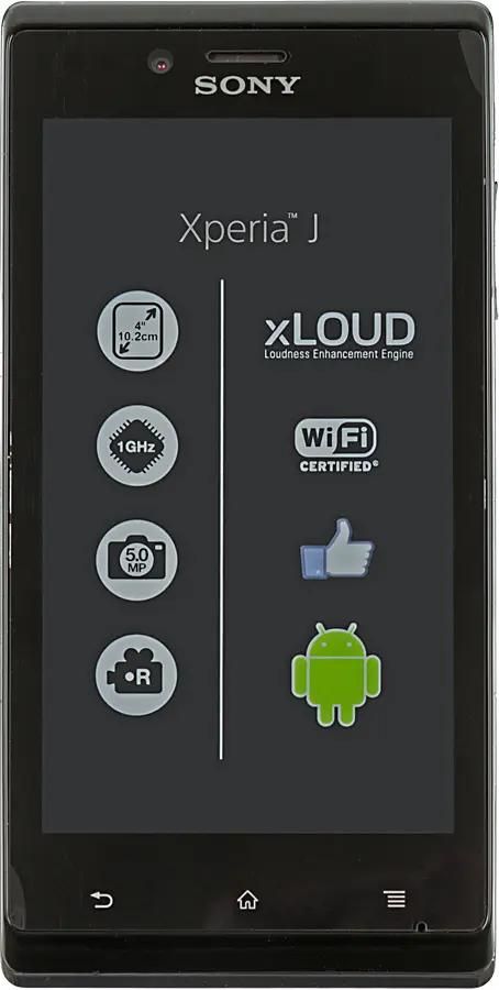 Характеристики Смартфон Sony Xperia J ST26i, черный (723502