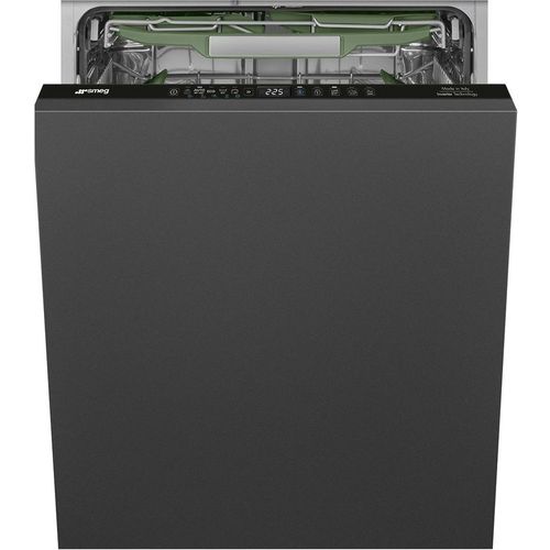 Встраиваемая посудомоечная машина SMEG STL7322BQL, полноразмерная, ширина 59.8см, полновстраиваемая, загрузка 14 комплектов, нержавеющая сталь
