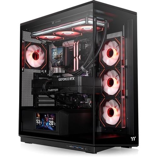 Корпус ATX Thermaltake Stage 450 TG, Midi-Tower, без БП, черный [ca-12b-00m1wn-00]