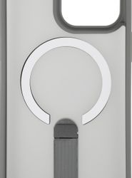 Чехол (клип-кейс) ZIBELINO Shine, для Apple iPhone 15 Pro Max, серый