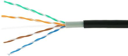 Кабель CABLEXPERT UPC-5051E-4-CU UTP, кат.5E, 305м, 4 пары, 24AWG,  0.51мм,  медь,  одножильный,  серый