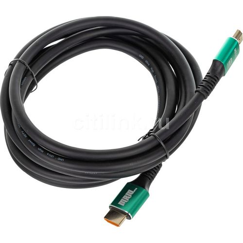 Кабель соединительный аудио-видео PALMEXX 12392, HDMI (m) — HDMI (m), ver 2.1, 3м, GOLD, черный [012392]
