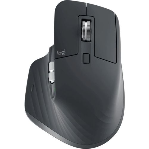 Мышь беспроводная Logitech MX Master 3S, Bluetooth/Радио, оптическая, USB, 8000dpi, графитовый [910-006565]