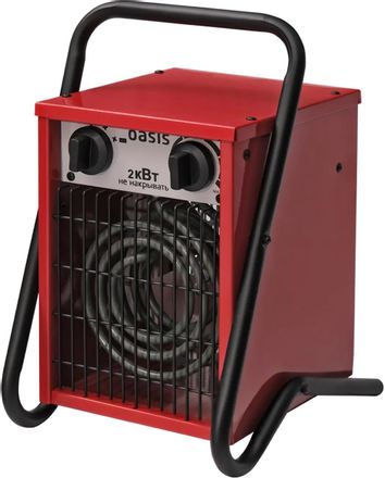 Электрическая тепловая пушка OASIS TP-20S,  2кВт, красный