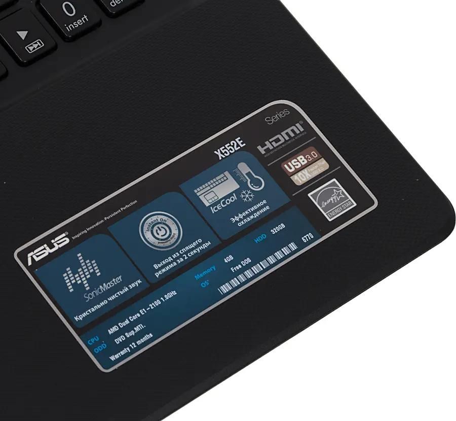 ASUS X552EA 15.6