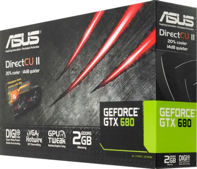 ASUS NVIDIA GeForce GTX 680 2 GDDR5 Ret gtx680 dc2 2gd5 698991