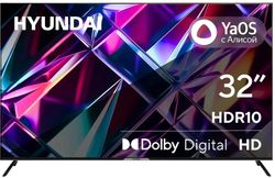 Изображение товара 32" Телевизор Hyundai H-LED32BS5003 HD, СМАРТ ТВ, YaOS, черный Изображение товара 32" Телевизор Hyundai H-LED32BS5003 HD, СМАРТ ТВ, YaOS, черный