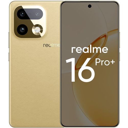 6.8" Смартфон REALME 16 Pro+ 8/256Gb, RMX5131, NFC, AMOLED, 144Гц, 7000мAч, бежевый