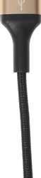 Кабель Hoco X26 Xpress one, Lightning (m)/USB Type-C (m)/micro USB (m) - USB (m), 1м, черный / золотистый