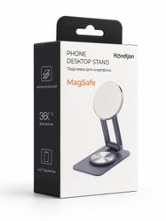 Держатель ZIBELINO MG360 для смартфонов, магнитный, серый