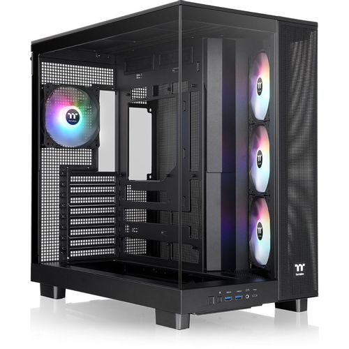 Корпус ATX Thermaltake View 380 XL TG, Midi-Tower, без БП, черный [ca-11e-00m1wn-00]