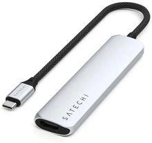 Изображение товара Адаптер SATECHI ST-P6SS USB Type-C - HDMI ф male 0.17 м серебристый