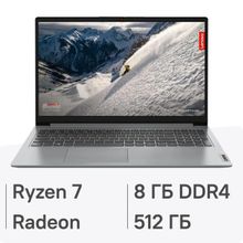 Изображение товара Ноутбук LENOVO IdeaPad 1 15ALC7 15.6 IPS AMD Ryzen 7 8ГБ SSD Wi-Fi Bluetooth