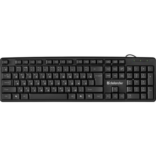 Клавиатура Defender HB-520, проводная, USB, мембранная, черный [45522]