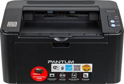 Принтер лазерный Pantum P2500W черно-белая печать, A4, цвет черный ...