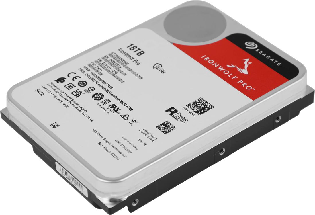 Жесткий диск Seagate Ironwolf Pro ST18000NE000, 18ТБ, HDD, SATA