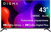 Изображение товара 43" Телевизор Digma DM-LED43UQB31 QLED, 4K Ultra HD, СМАРТ ТВ, Google TV, черный
