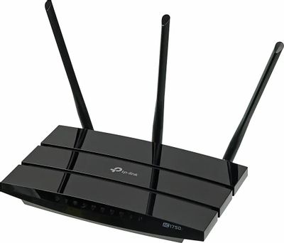 Wi-Fi роутер TP-LINK Archer C7,  AC1750,  черный