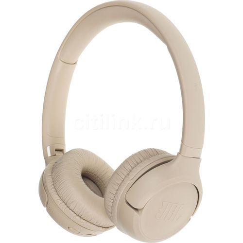 Наушники JBL Tune 530BT, Bluetooth, накладные, бежевый [jblt530btbegeu]