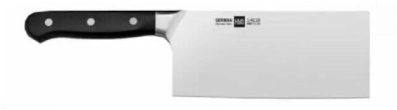 Нож кухонный HUOHOU HuoHou German Steel Slicing Knife, филейный, 178мм, заточка прямая, стальной, черный [hu0052]